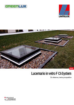 Lucernario in vetro FE CI-System